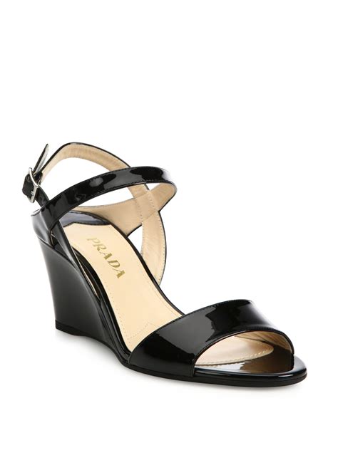 prada leather ankle strap sandals